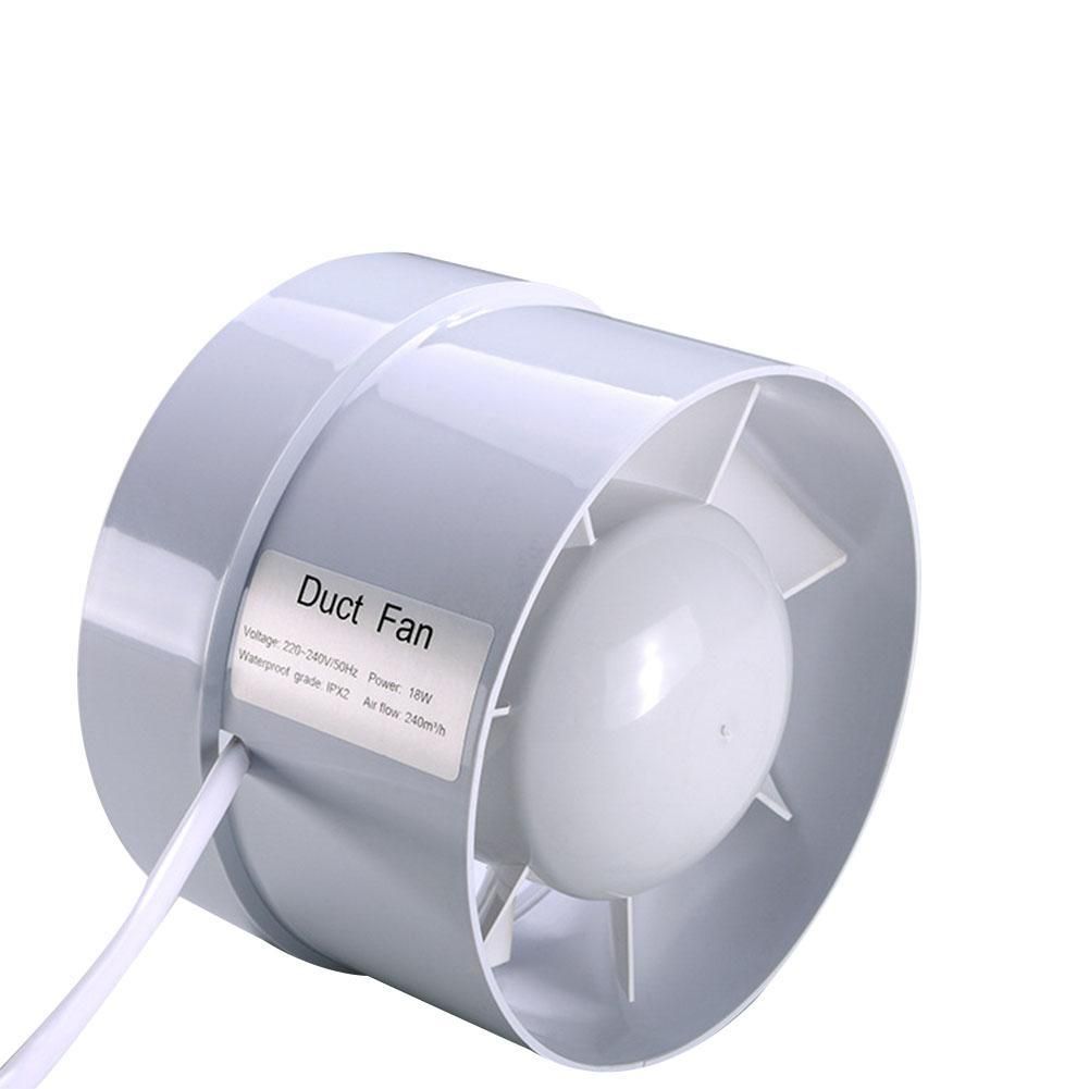 220V 4 Inches Inline Duct Fan Ceiling Ventilation Pipe Exhausted Ducted Fan Extractor Fan for Bathroom Supplies