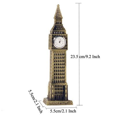 Metal Architecture Figurine World Famous Landmark Building Souvenir Statue Home Office Desktop Decor ChristGift