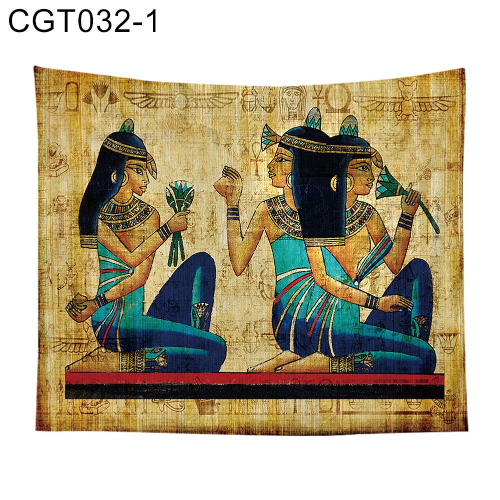 95x73/130x150cm Egyptian Pharaoh Wall Hanging Tapestry Blanket Backdrop Decor