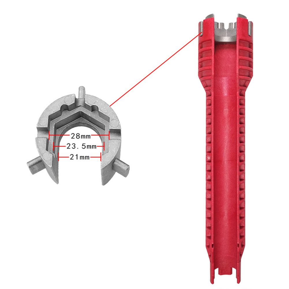 Yfashion Multifunctional Water Pipe Double End Wrench Bathroom Faucet Sink Installation Maintenance ool