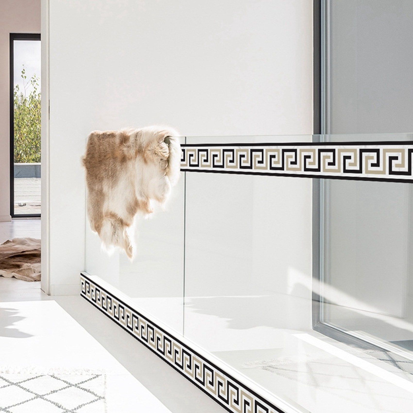 2X 2M Self-Adhesive Side Line Tile Sticker Bathroom Kitchen Restaurant Wall Stair Floor Border Tile Sticker