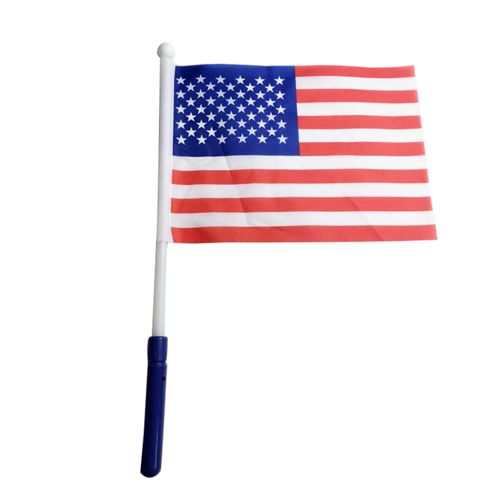 SuperRide Flashing Flag Handheld LED Luminous American Flag with Pole