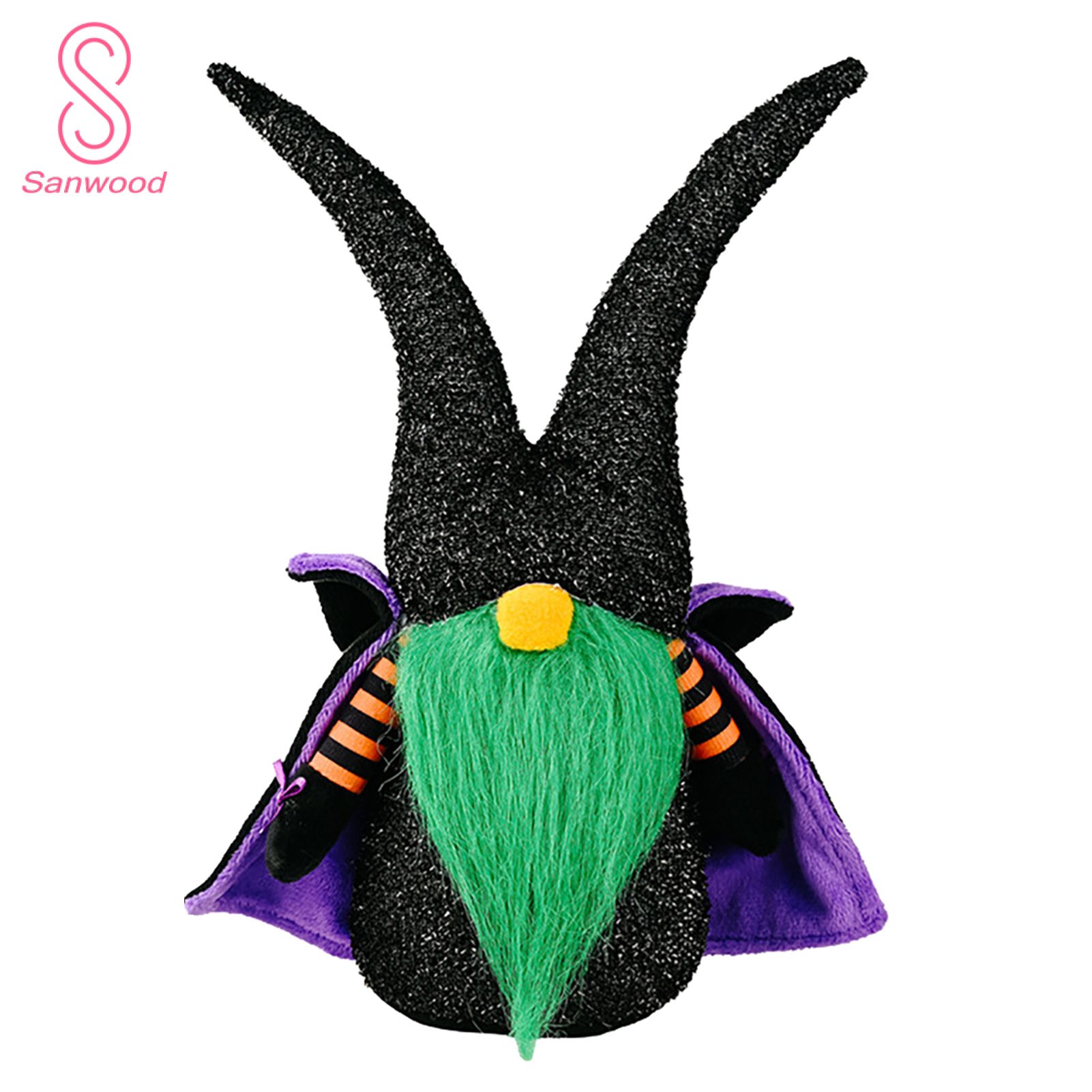 Adorable Dwarf Decoration Creative Non-woven Fabric Halloween White Beard Gnome Doll Party Supplies