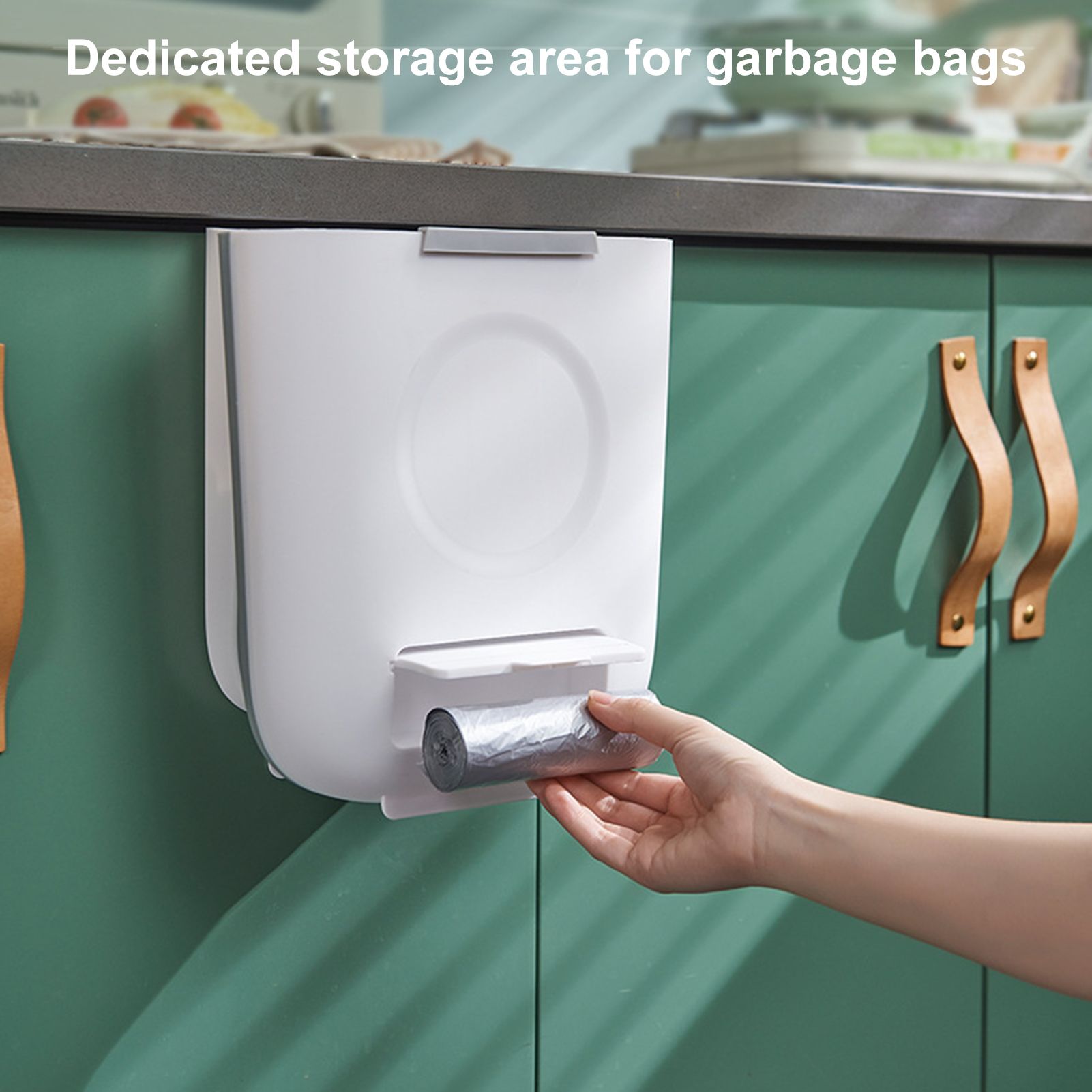 Hanging Trash Can Good Load Capacity Rubbish Container Trash Can