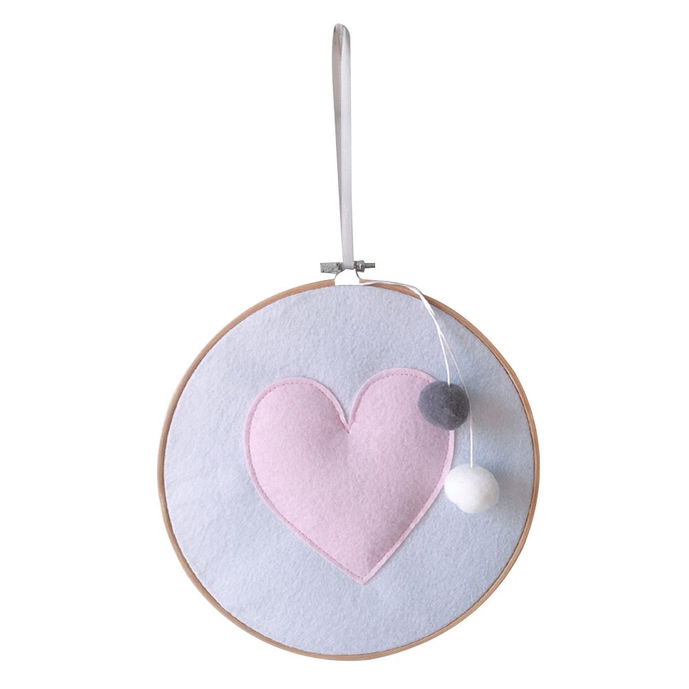 ic Style Felt Feather Heart Shaped Decorative Pendant Photo Props Home Decor