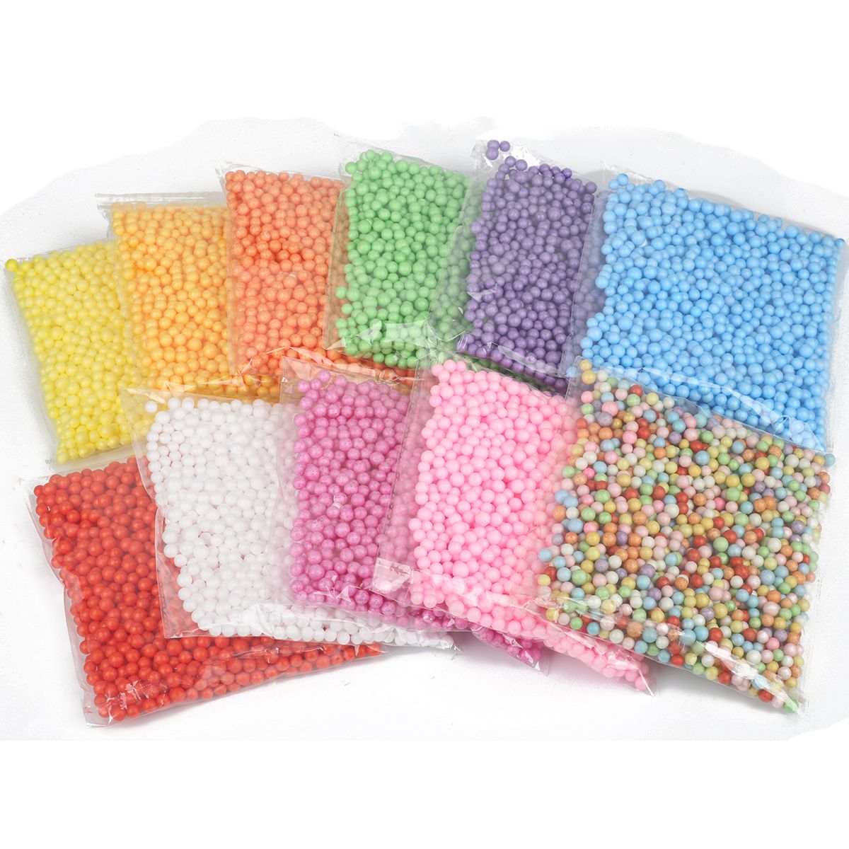 900-8000 pcs/pack Multicolor Foam Ball Stuffed Foam Balls 2-10mm DIY Wedding Christmas Party Decorations