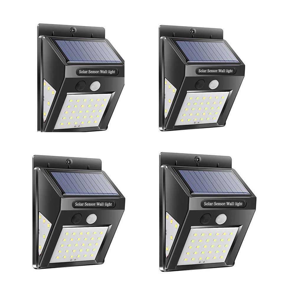 Yfashion 30LEDs Solar Lamp Motion Sensor Wall Light IP65 Waterproof Emergency for arden  Outdoor Lighting Style:human body sensing mode