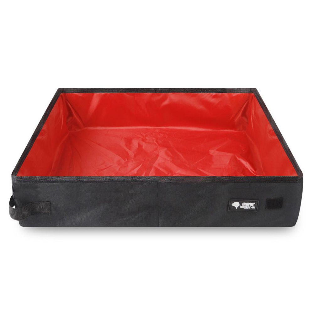 Yfashion Portable Waterproof Folding Oxford Cloth  Litter Box ub Outdoor ravel Pet oilet