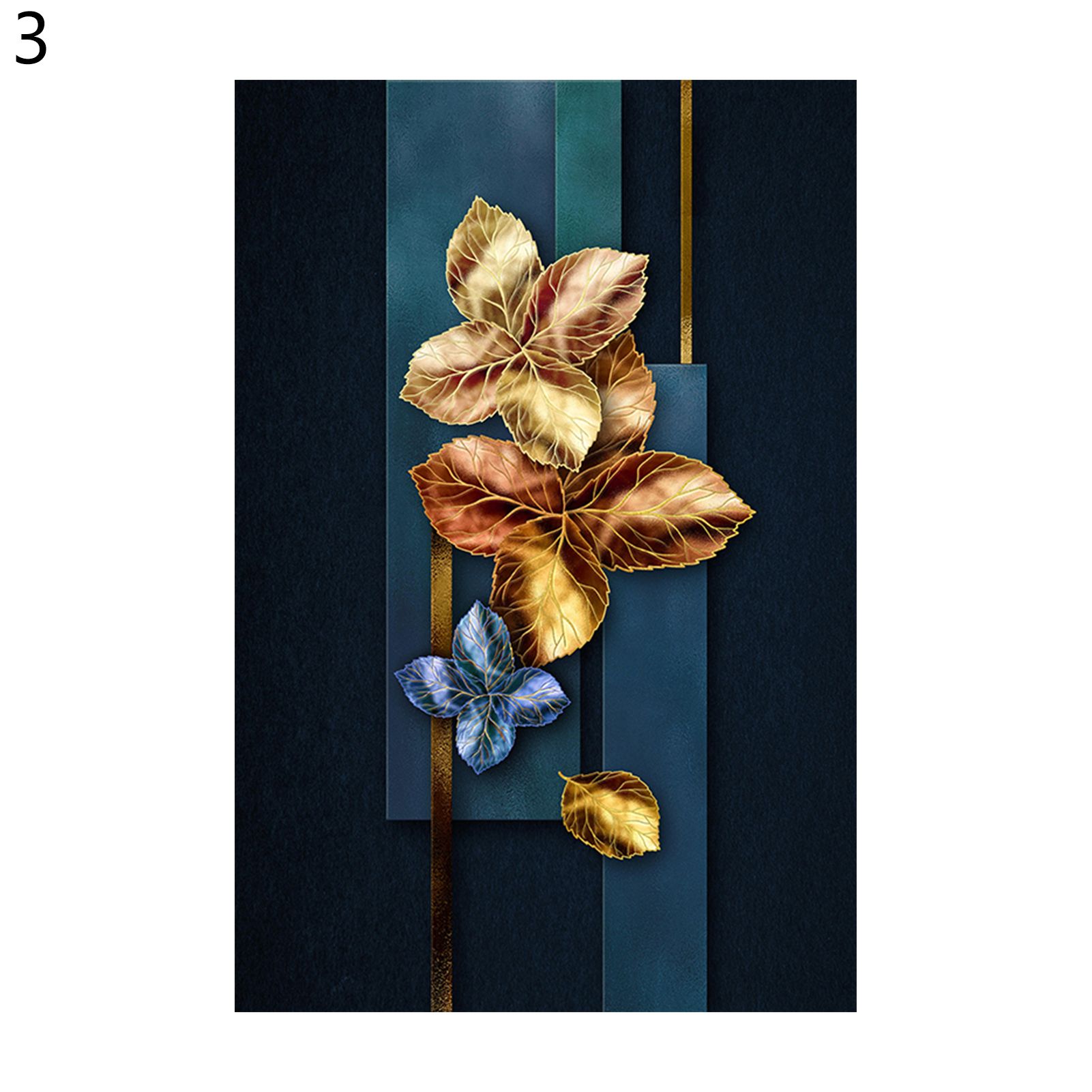 Wall Painting Eye-catching Lotus Leaf Luxury Style Abstract Painting