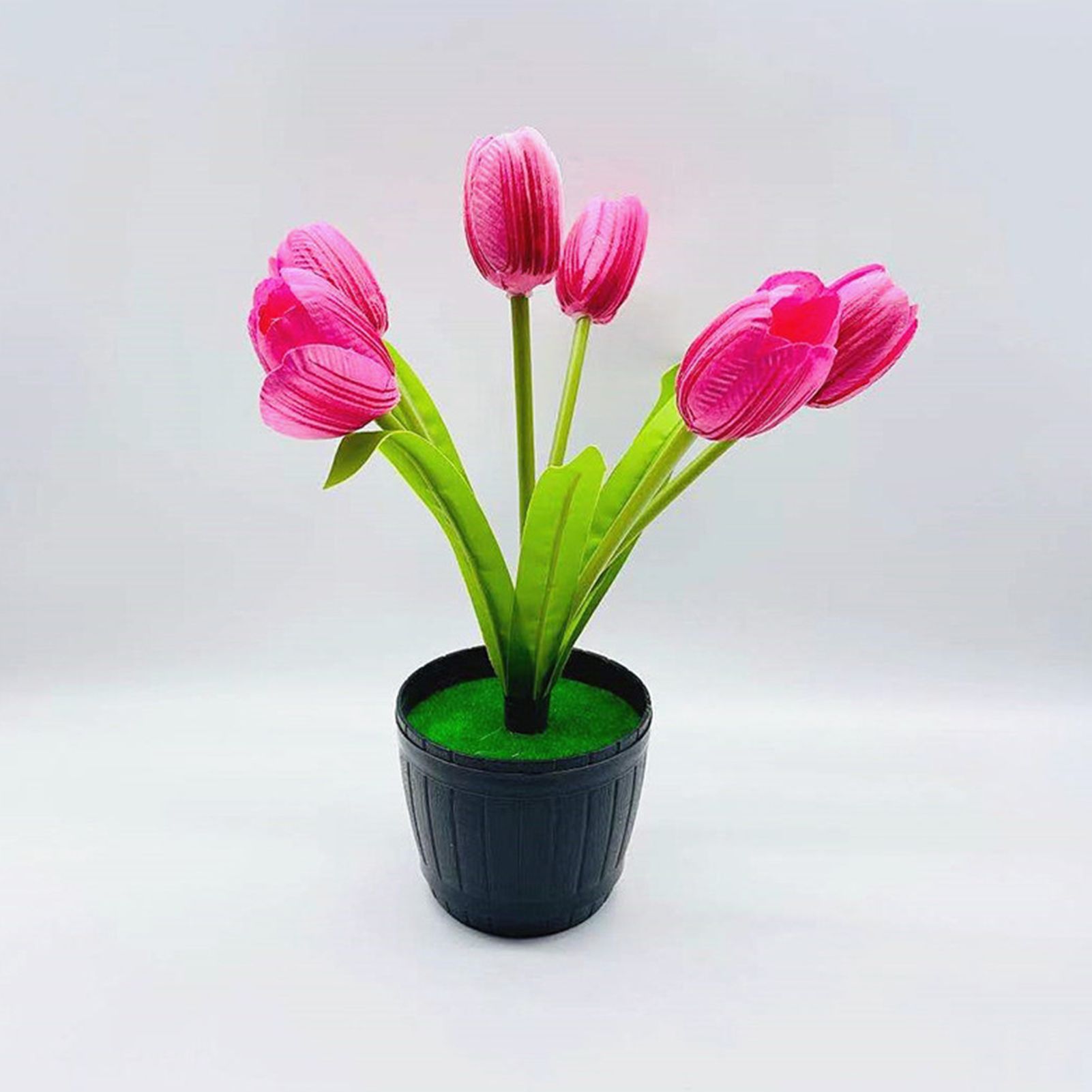 Artificial Tulips Eye-catching Multi-purpose Flower Pot