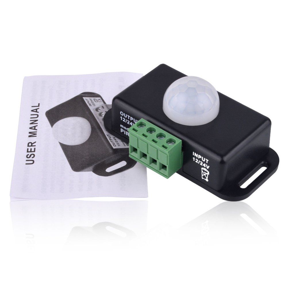 DC 12V-24V Body Infrared PIR Motion Sensor Switch For LED Light Strip Switch
