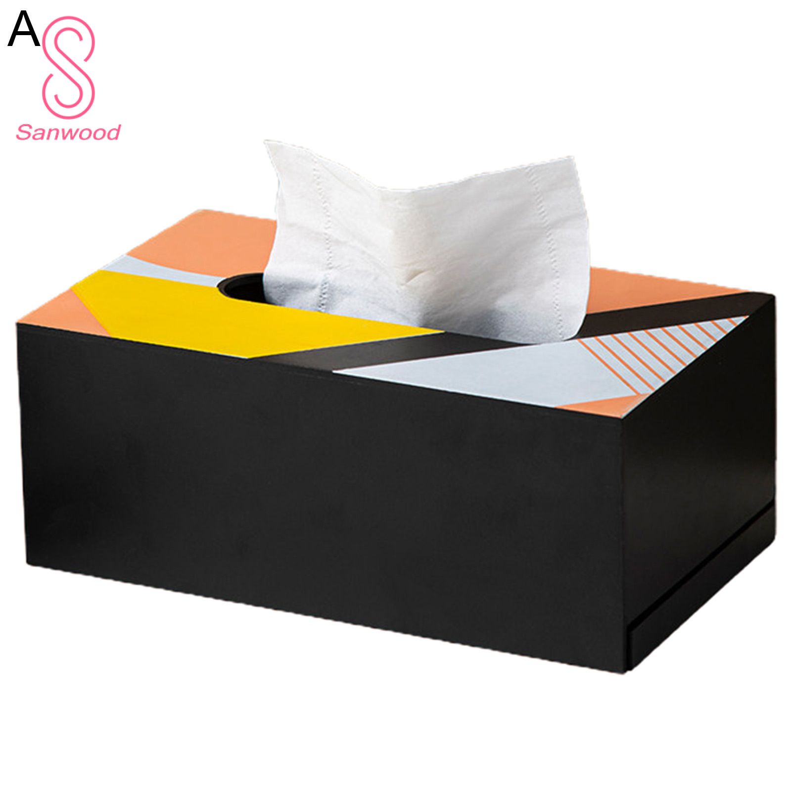 Tissue Container Delicate Glossy Tissue Box Desktop Decor