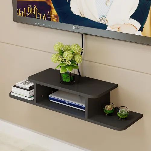 Set Top Box Stand Wall Mounted TV Unit Wi-Fi Router Storage Box Socket Blocking Rack