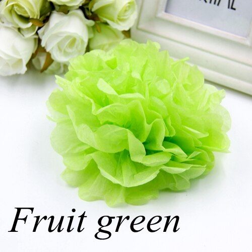 5PCS 4" 6" 8" 10" 12" Tissue Paper Flowers Wedding Ball Pompoms for Birthday Party Baby shower Supplies Wedding Home Decoration