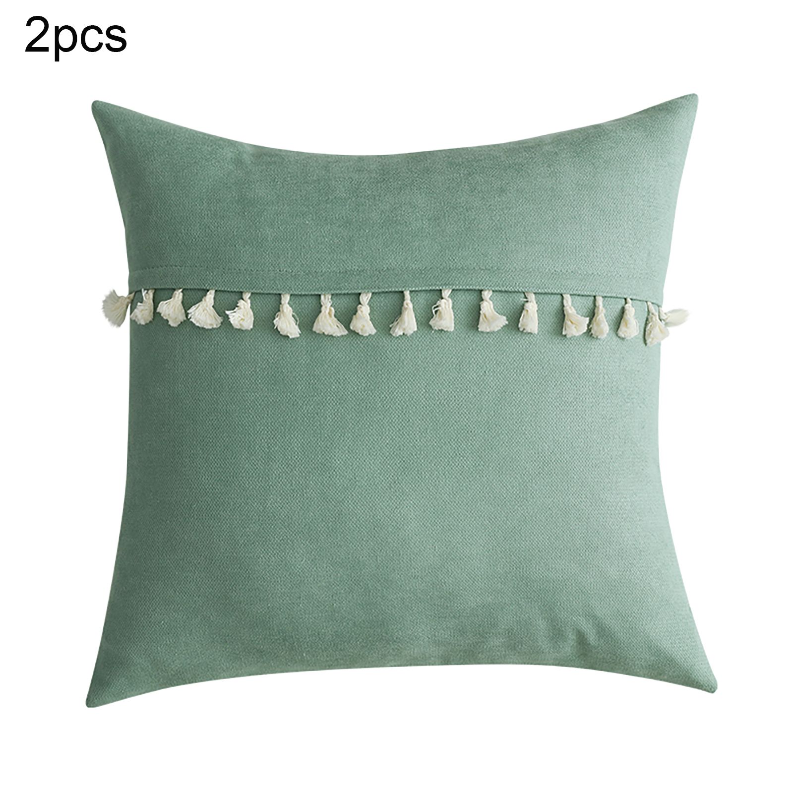 2Pcs Pillow Cover Breathable Soft Polyester Stretch Throw Pillow Cushion Cover for Home