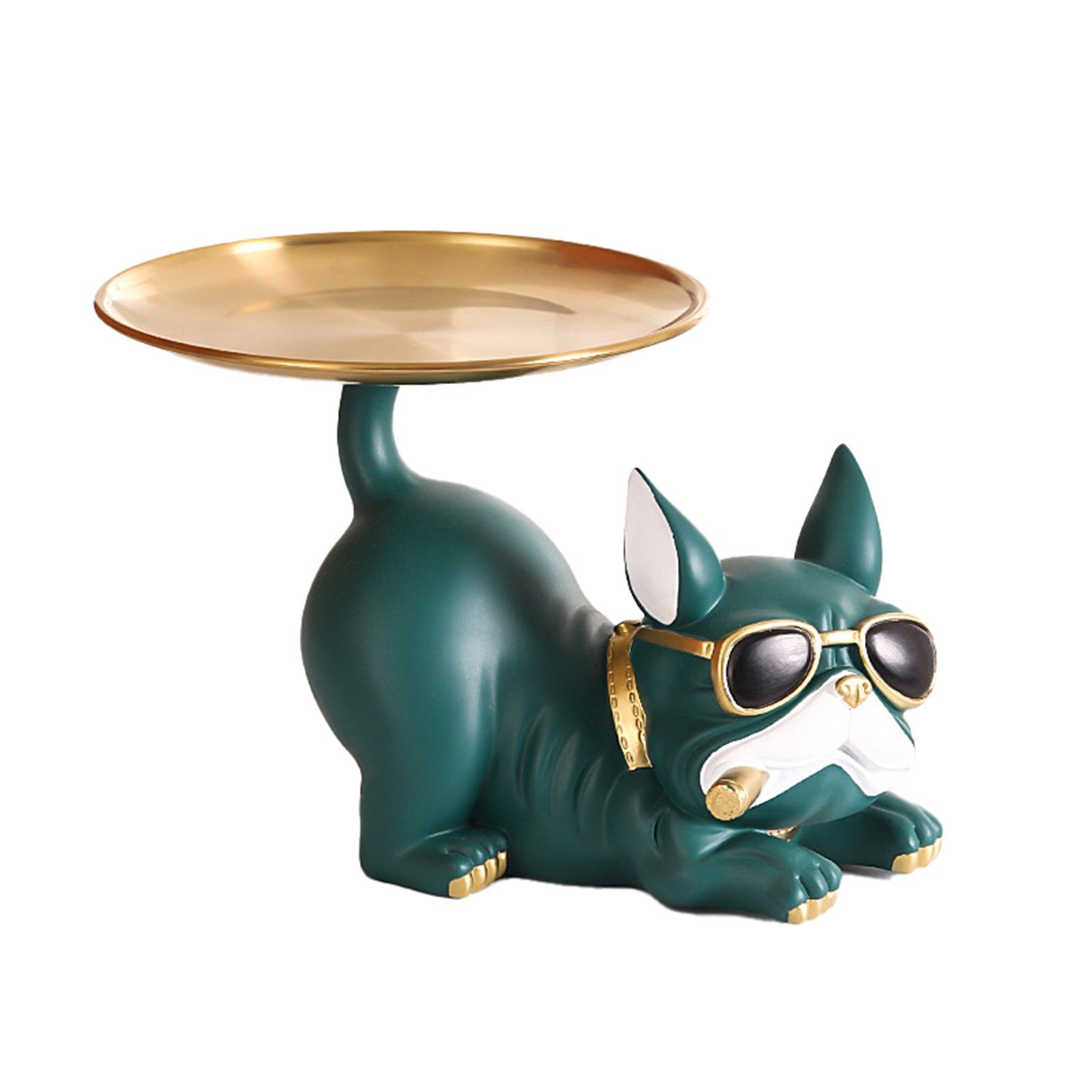 Organizer Box Artistic ic Style Bulldog Sculpture Storage Container