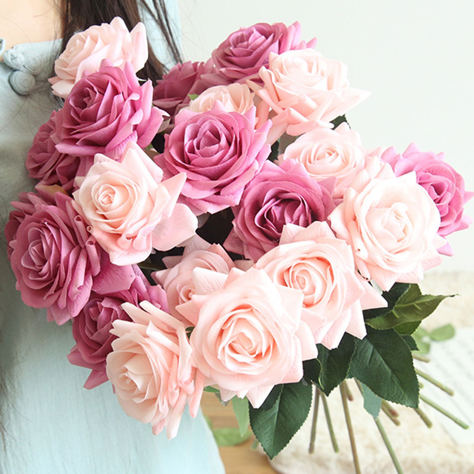 Artificial Rose Waterproof Exquisite Detail Simulation Flower