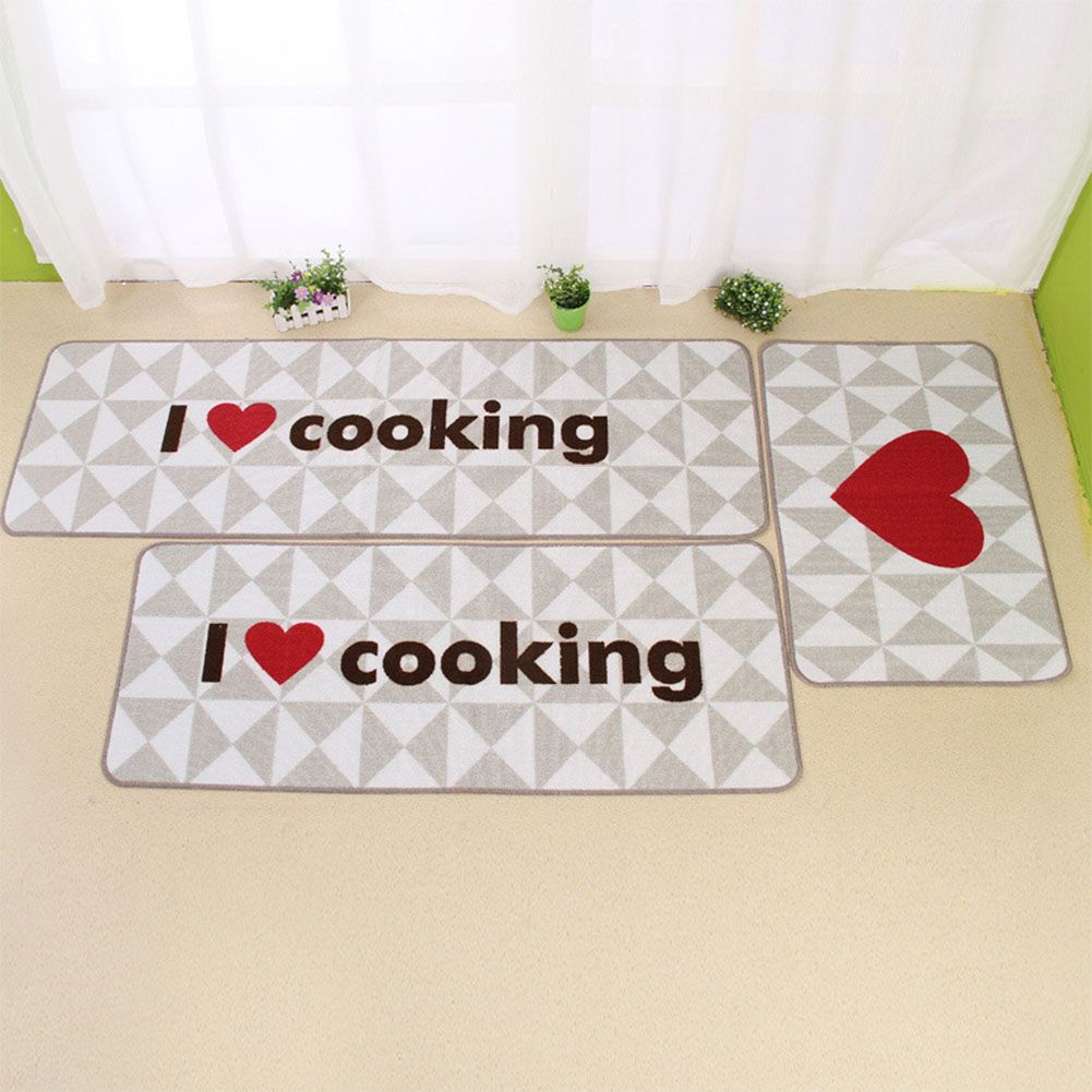 Yfashion Floor Mat ple Printing Kitchen Carpet House Doormat Anti-Slip Absorbent Rug for Kitchen Living Room