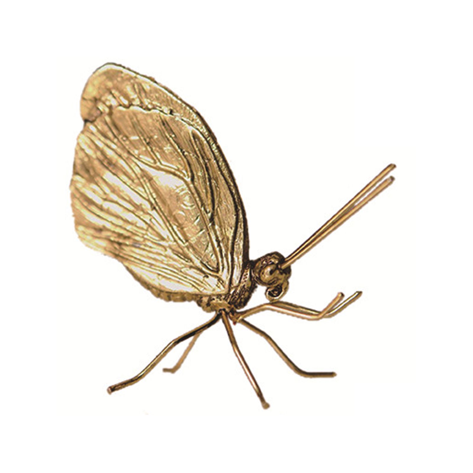 Ant Sculpture Handicraft Corrosion Resistance Alloy Gold Color Ant Butterfly Ornament for Home