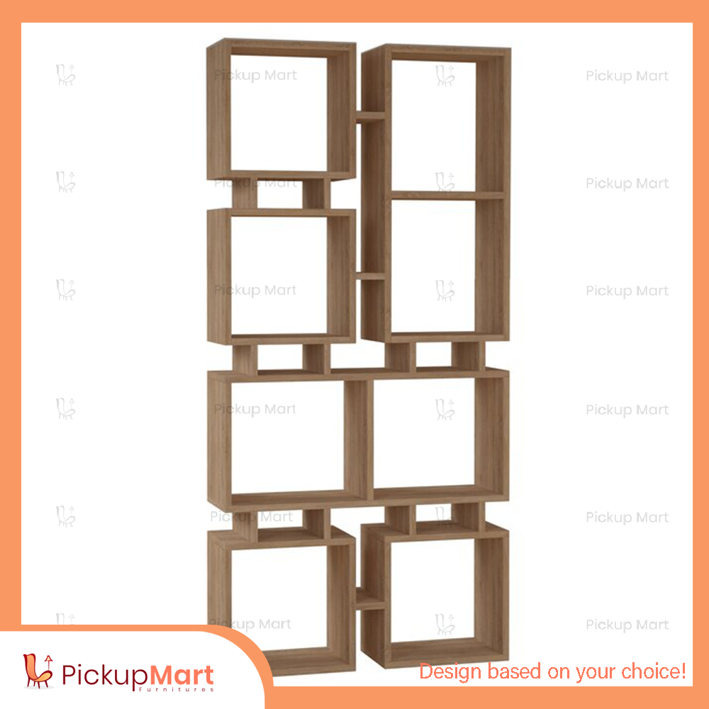 Laminated Board Book Shelf | Showpiece Rack | Living Room furniture | BS - 10
