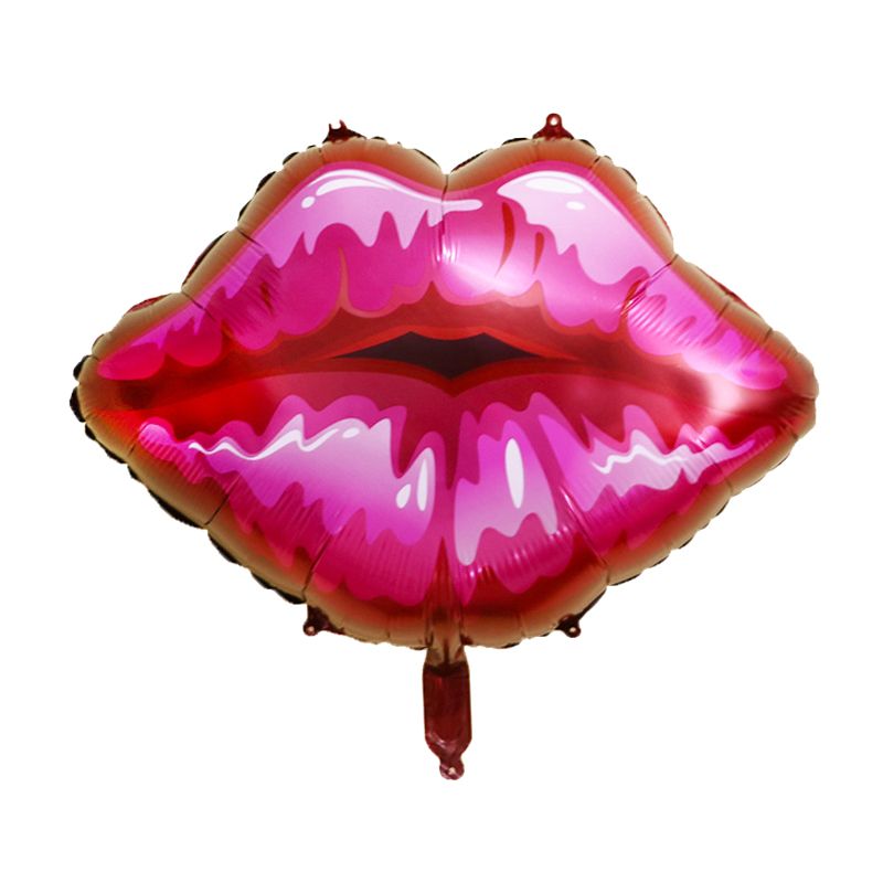 Lip Helium Balloons Red Lip Balloon For Valentine'S Day Kiss Me Foil Balloon Wedding Decor