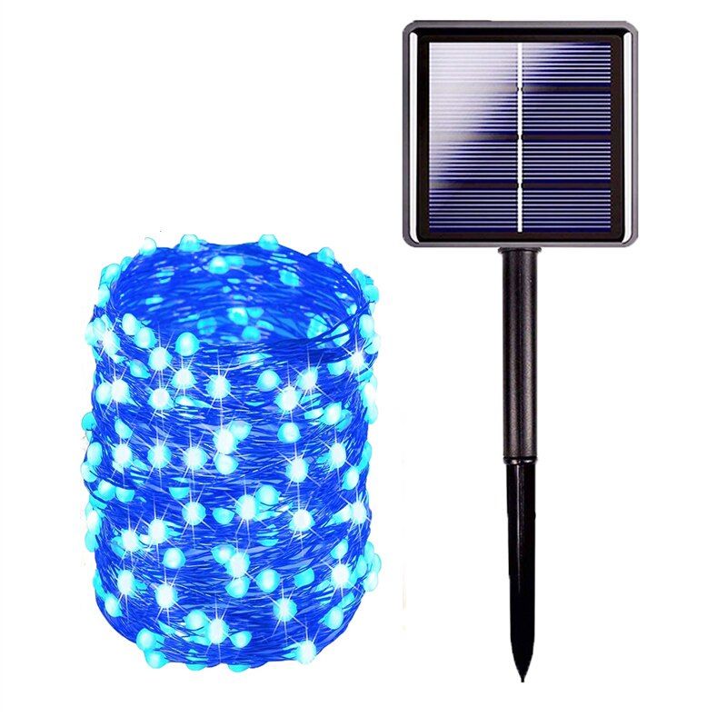 Solar Light Outdoor Lamp 50/100/200/300 LED String Lights For Holiday Christmas Party Waterproof Fairy Lights Garden Garland--pink-1pack--20M-200LED