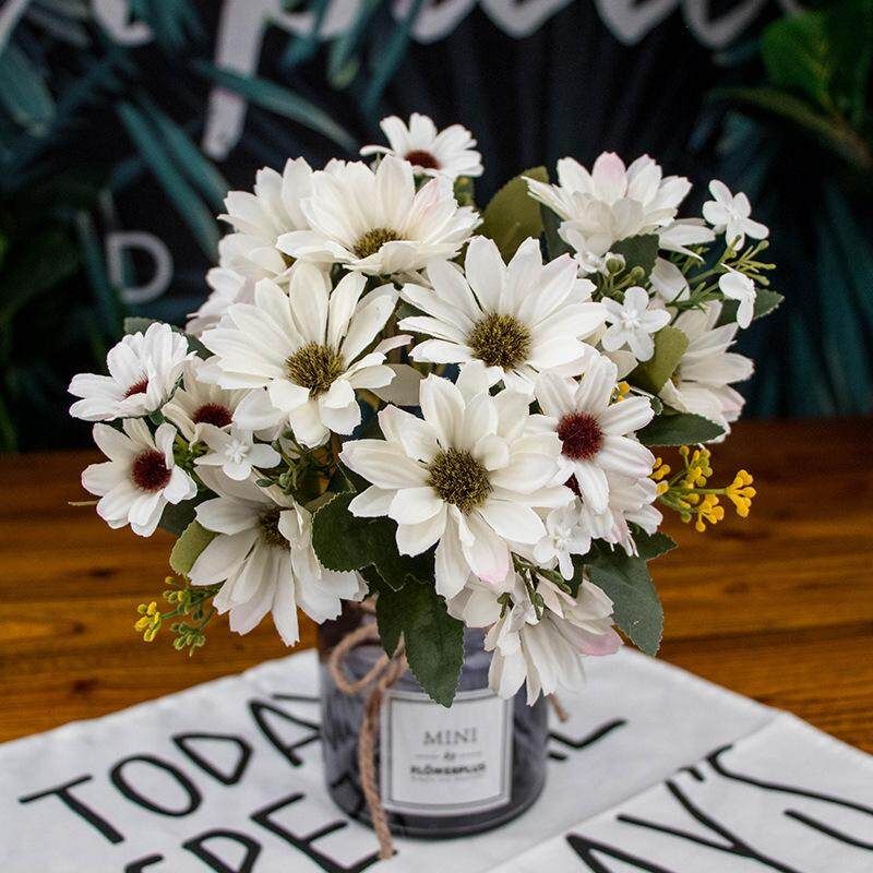 Panda Online 25 Head Silk Flower Dutch Daisy Artifical Flowers Wedding Party Home Bouquet Decor