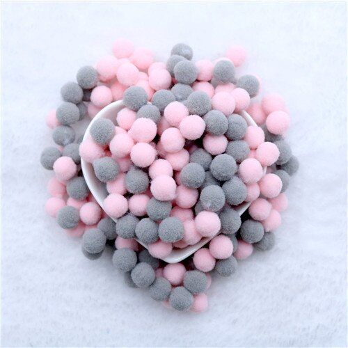 Fashion Multicolor Pompom 10mm 400 Pcs/ Bag Fur Craft DIY Crafts Soft Pom Poms Wedding Flowers Garment Sewing Home Decorations