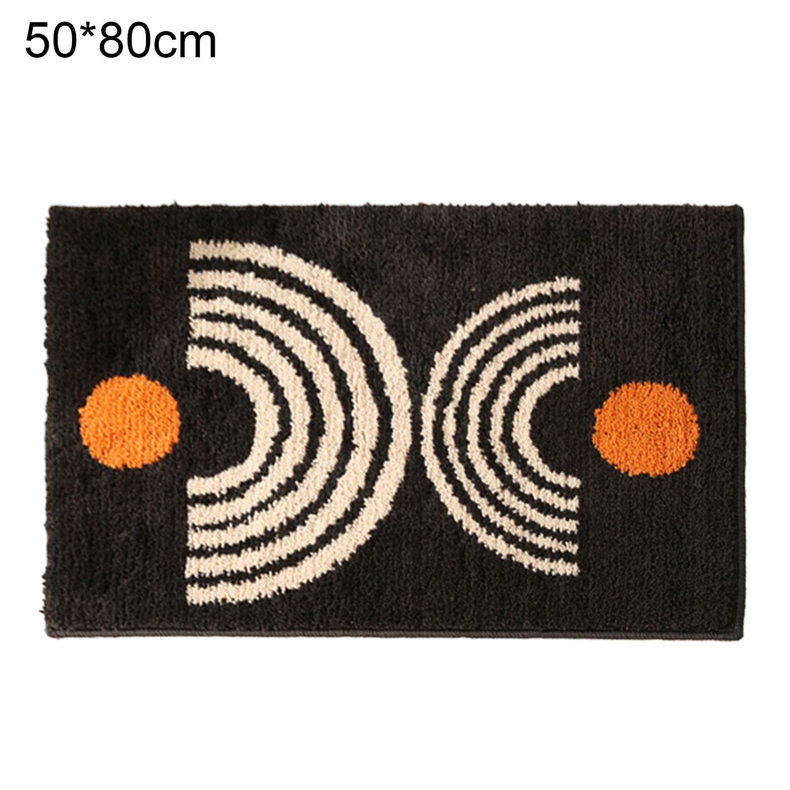 Door Carpet Anti-slip Sun Pattern 40x60cm Modern Style Entrance Mat Pad for Bathroom