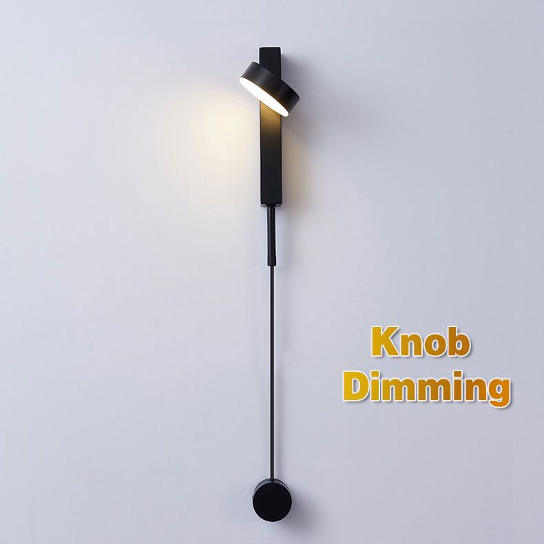 Led Indoor Wall Lamps Rotation Dimming Switch Wall Light Modern Stai Wall Deco Wall Sconce Livingroom Golden black Luminaire