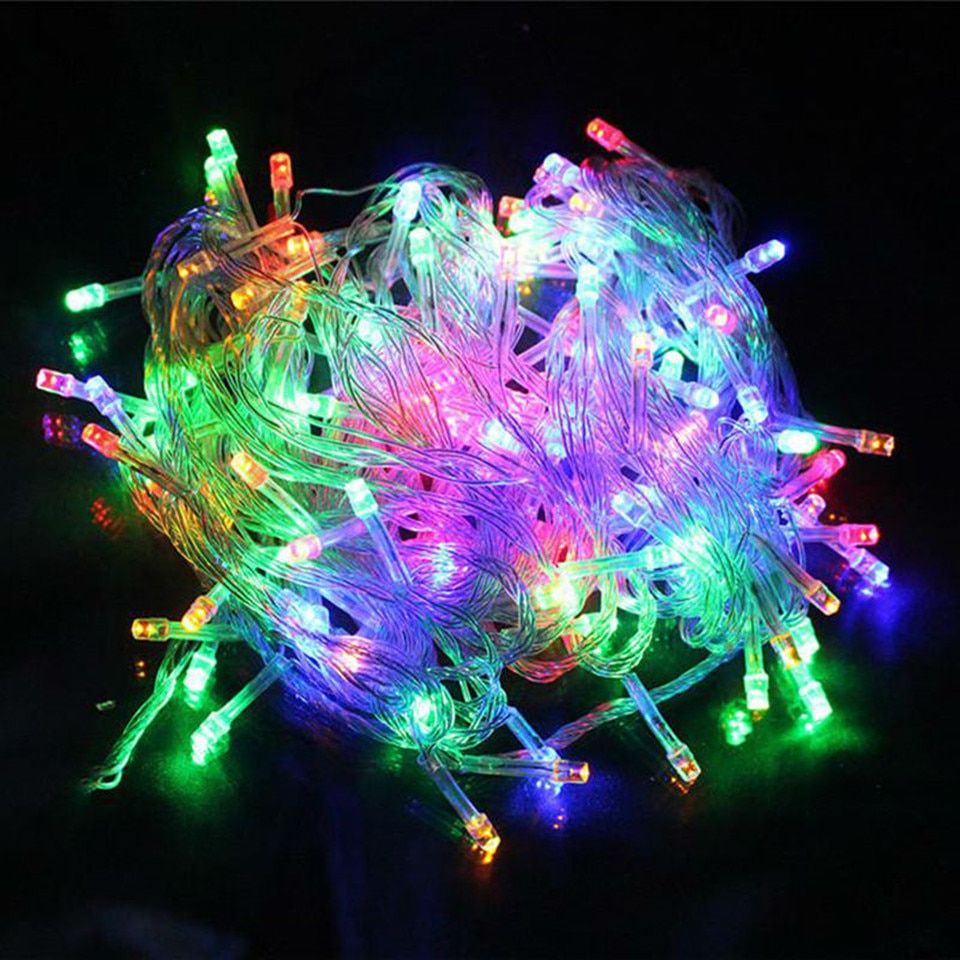 10M Icicle String Lights LED Outdoor Christmas Lighting Waterproof 220V 110V String Lamp Xmas New Year Party Wedding Decoration--Blue--110V