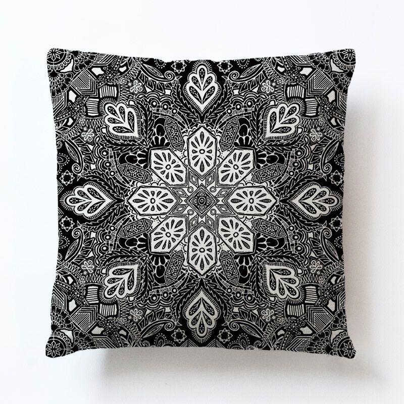 45X45CM Geometric Simple Sofa Cushion Cover Linen Hugging Pillow Case Waist Pillow Cover