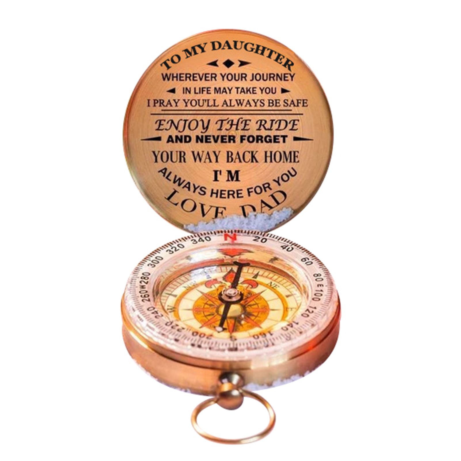 Compass Decor Wide Application Glossy Rust-proof Compass Decor