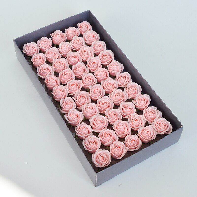 Artificial Mini Soap Rose Head Suitable Christmas Wedding Home Decoration Bouquet Box Flowers