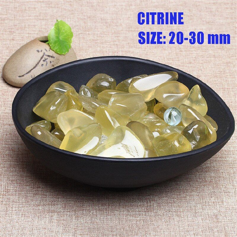 MAGICCOO 100G/PACK CITRINE Chip Stone Yellow Crystals Quartz Stones For Reiki Healing Home Craft Flower Pot Decor