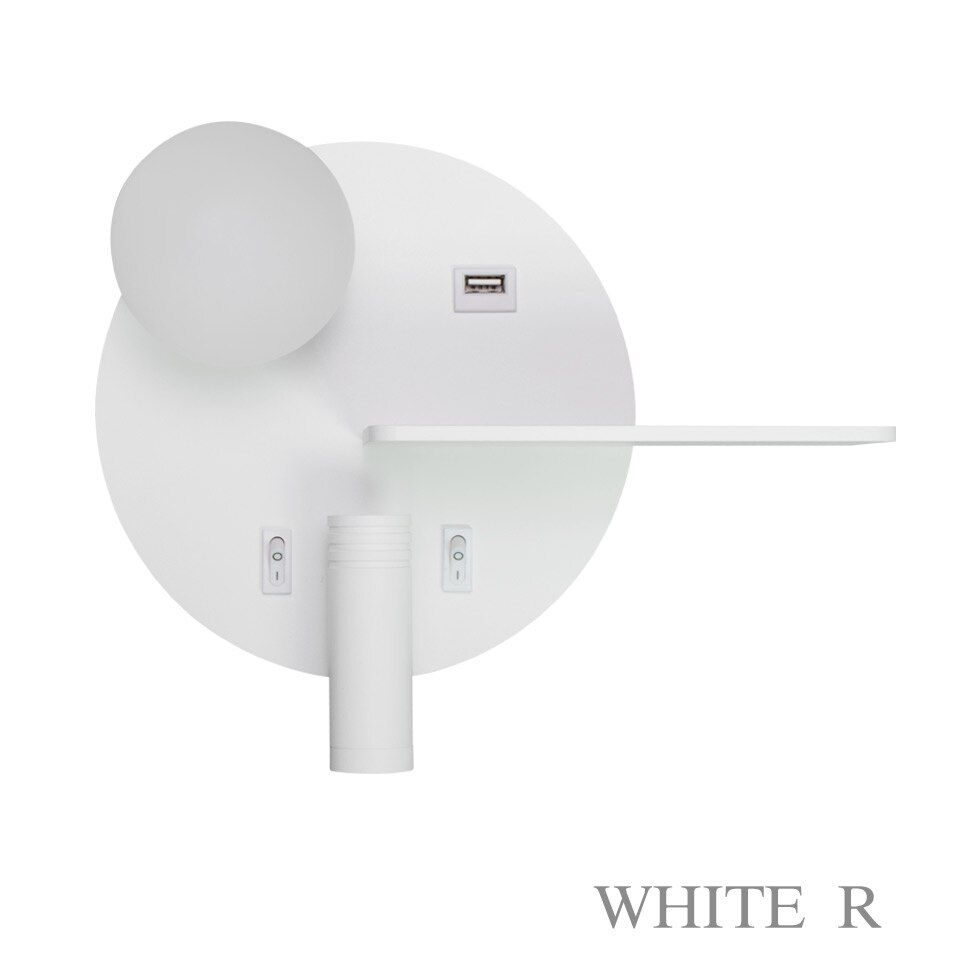 Indoor Led wall lamps with switch USB 5V  reading wall lamp bedroom living room Nordic modern wall light aisle wall sconces