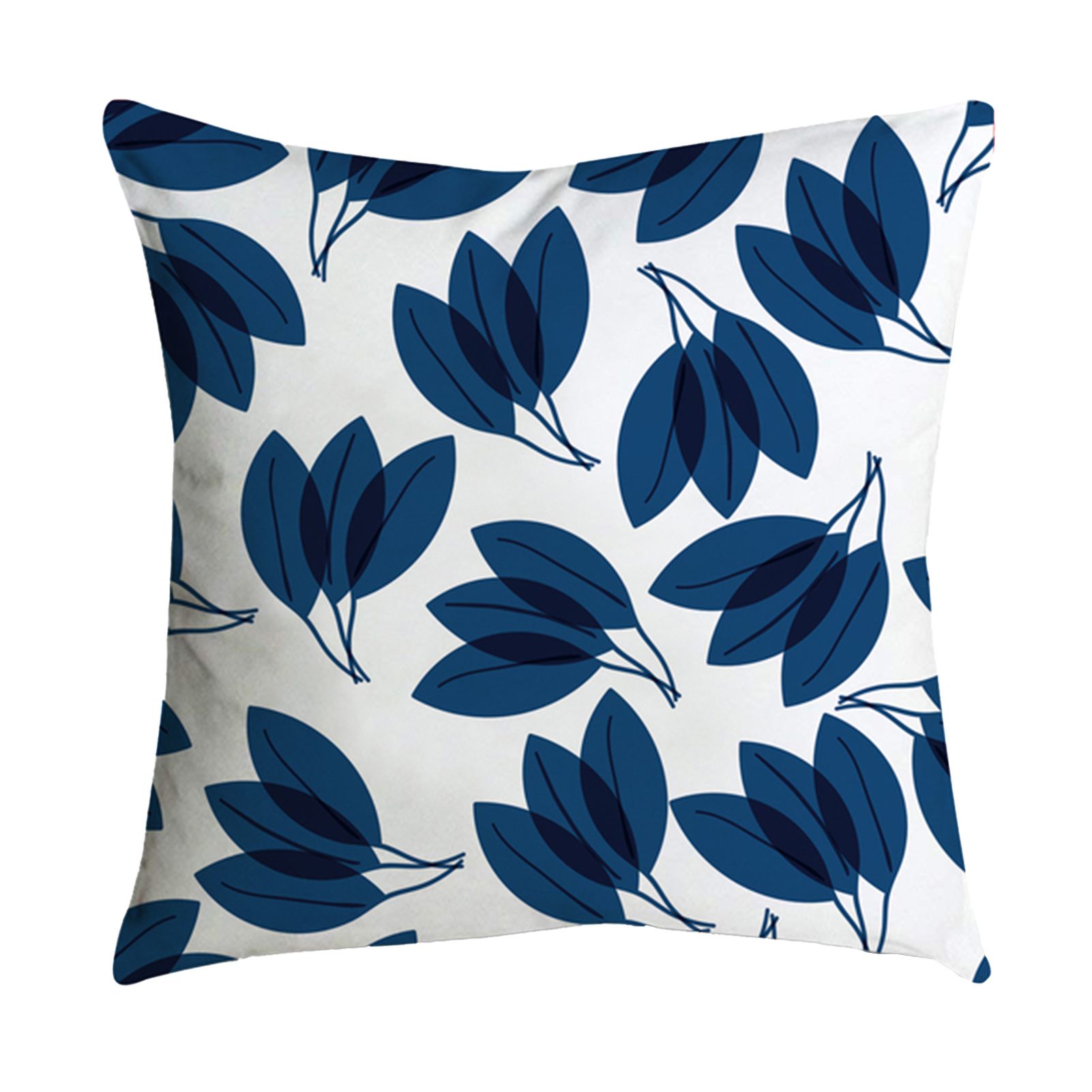Pillow Case Exquisite Removable Polyester Peach Skin Comfortable Square Cushion Cover for Office