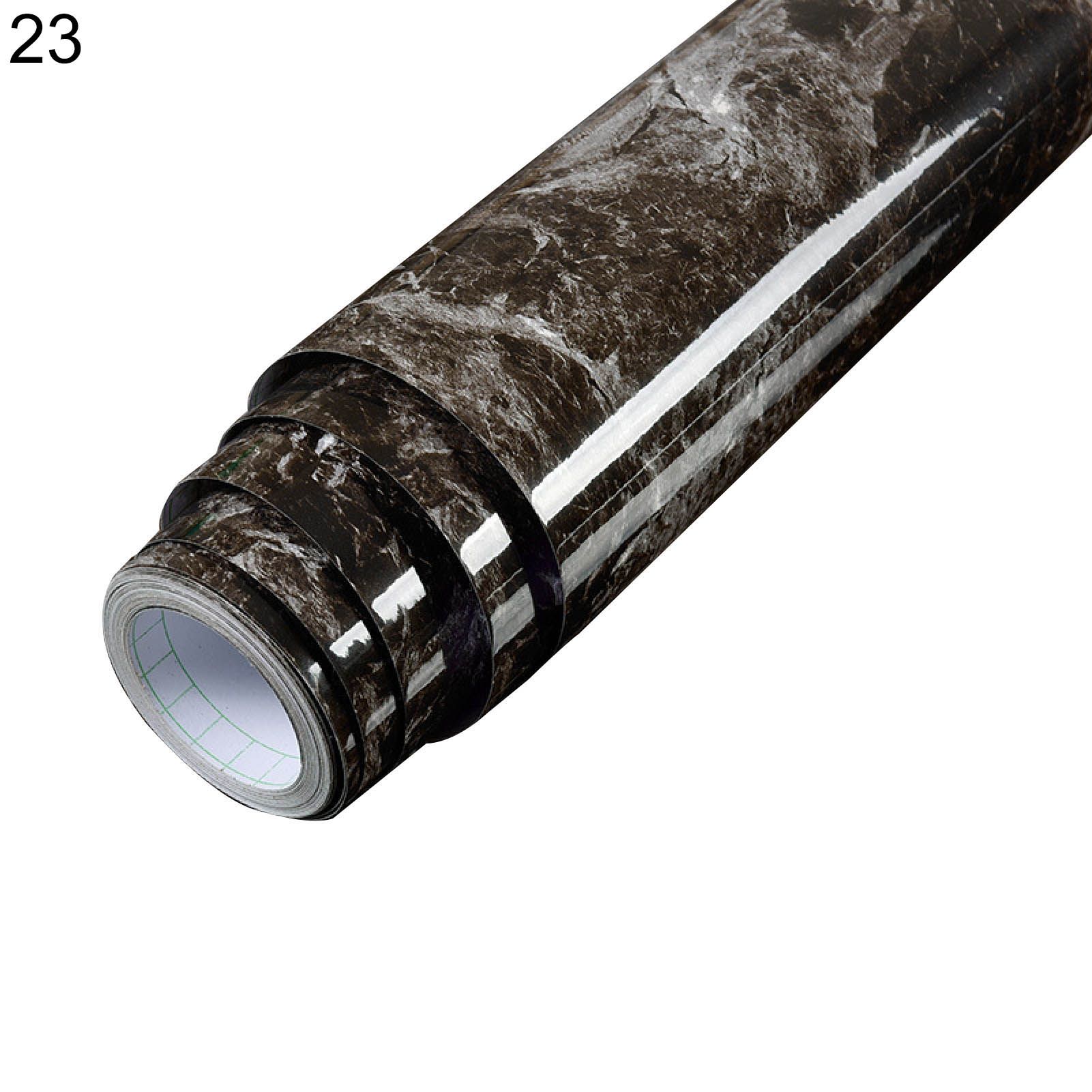 1 Roll Wall Decor Waterproof Self Adhesive PVC Decorative Vinyl Film Marble Pattern Mural Decal Home Supplies