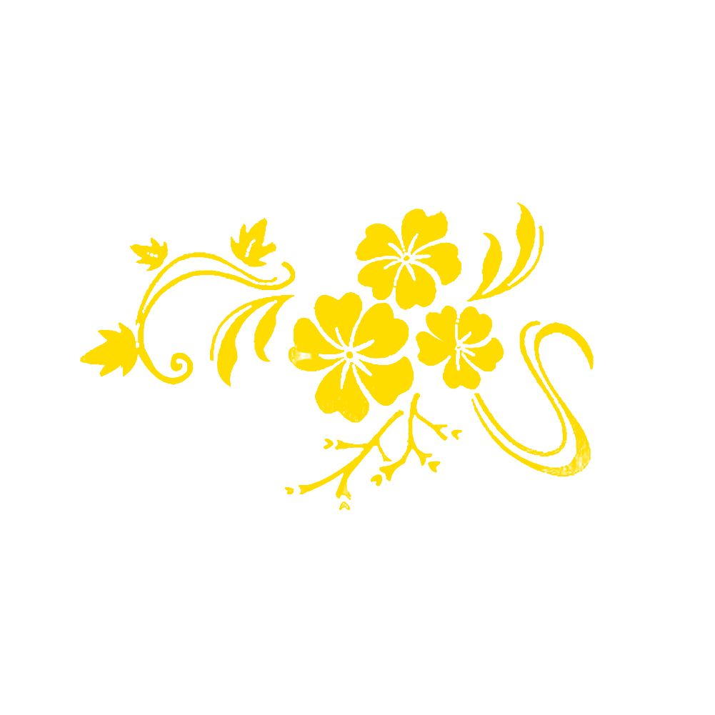 Mirror Effect Flower Removable Wall Sticker TV Background Decal