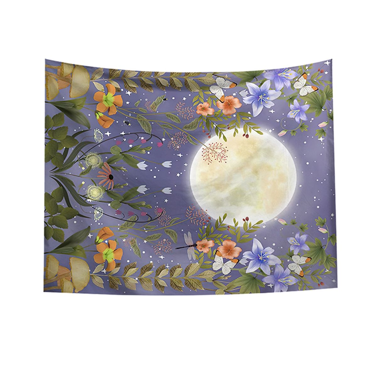 Wall Tapestry, Colorful Floral Print Background Cloth Wall Hanging Carpet Decorative Cloth