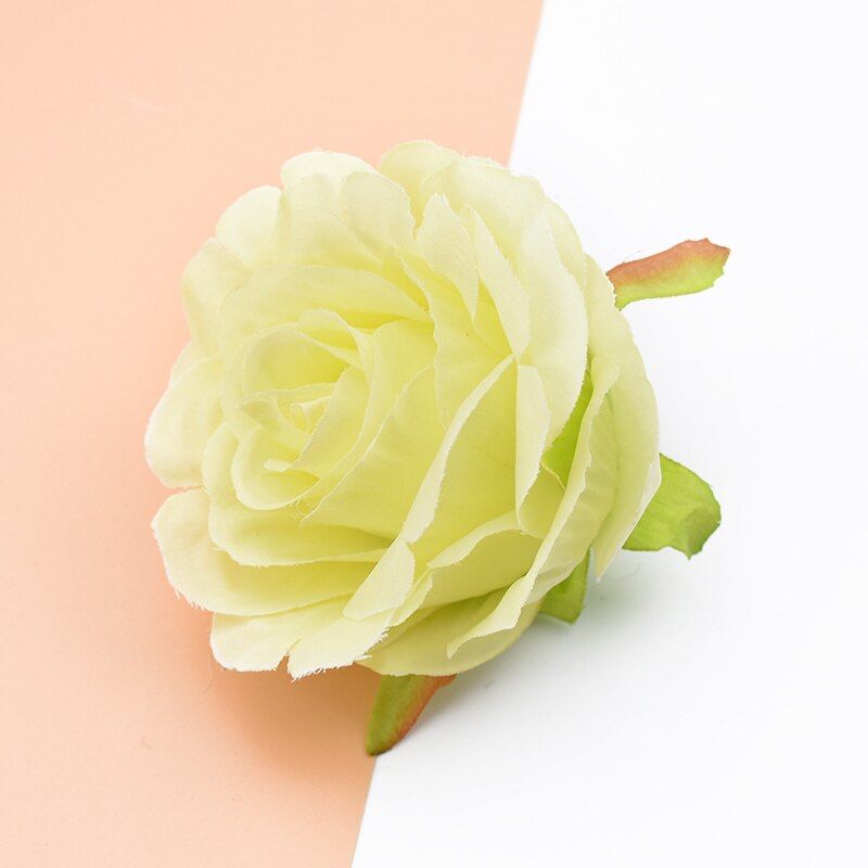 2pcs Decorative flower wreaths wedding Christmas home decoration accessories silk roses diy scrapbooking artificial flowers wall