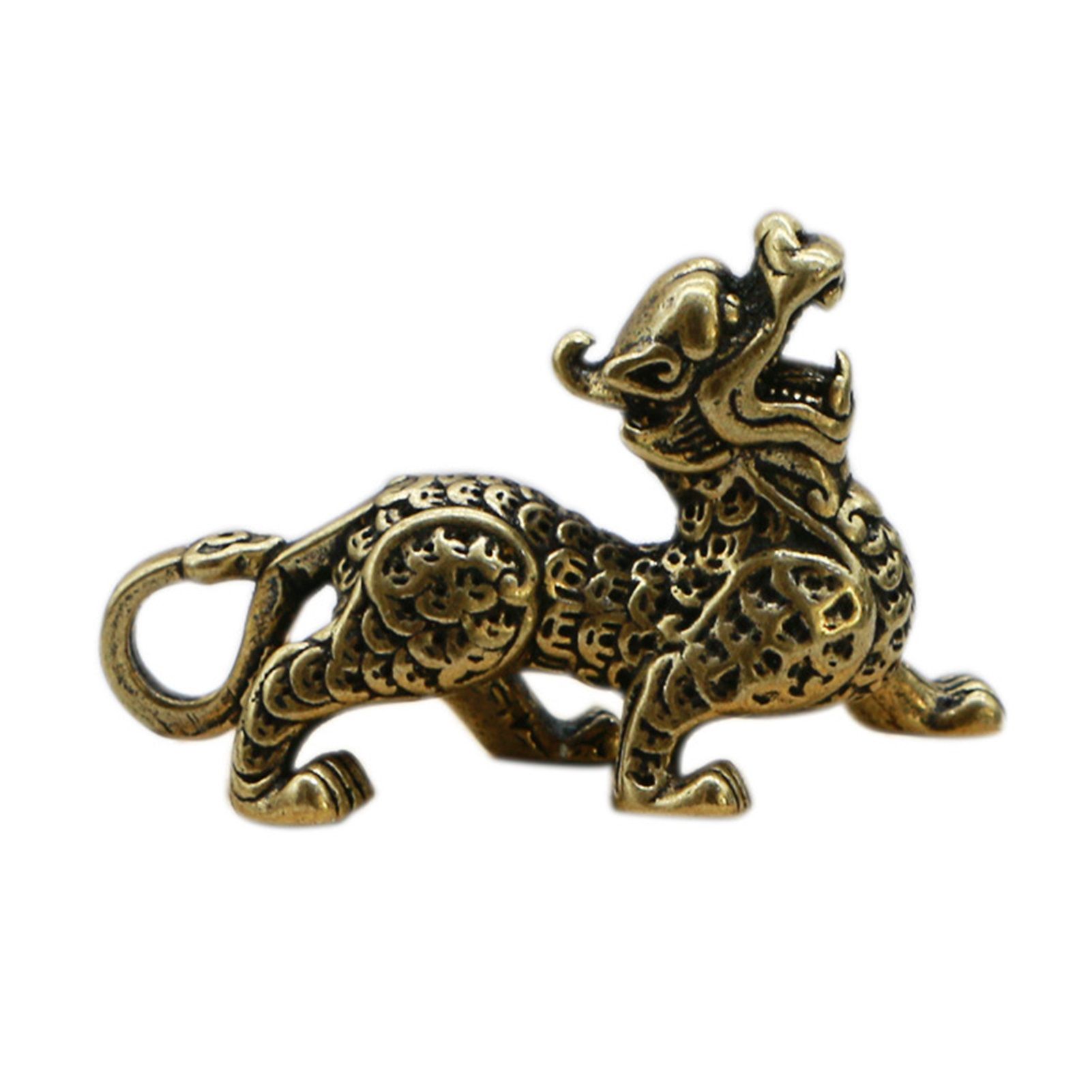 Key Pendant Exquisite Kirin Shaped Brass Hanging Keychain