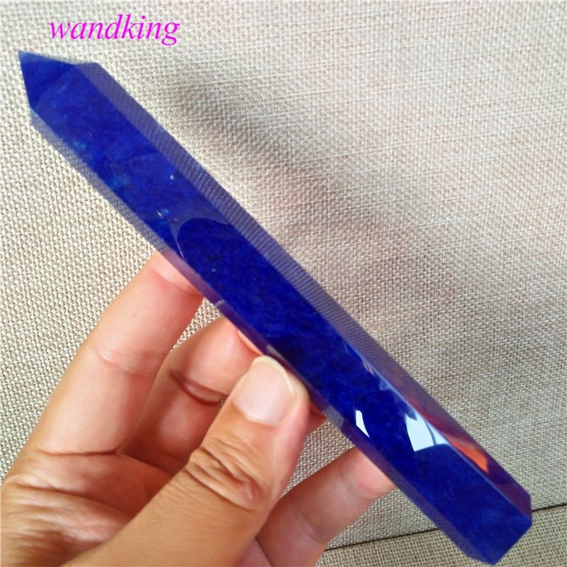 16cm) quartz crystal wand blue smelt decorative crystal crystal chakra wand stones and crystal