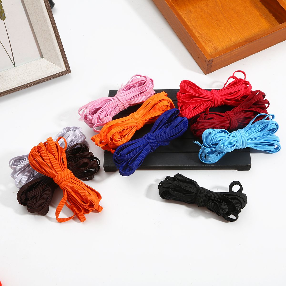 5M Polyester Flat Elastic Elastic Band Suitable For Sewing Craft Accessories