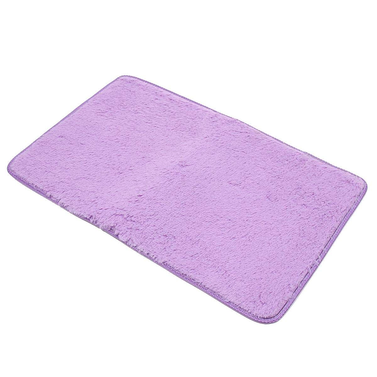 New Purple Soft Fluffy Anti-Skid Shaggy Area Rug Living Room Home Carpet Floor Mat 50cm*80cm