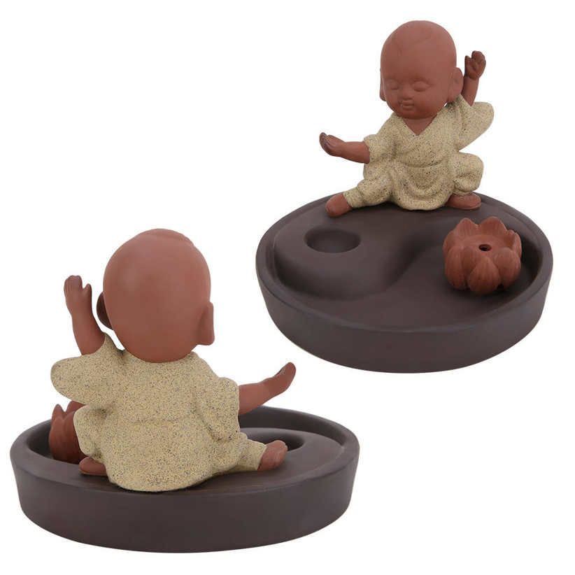 Ceramic B kflow Incense Burner Smoke Censer Cone Holder for Home Office Decoration ft