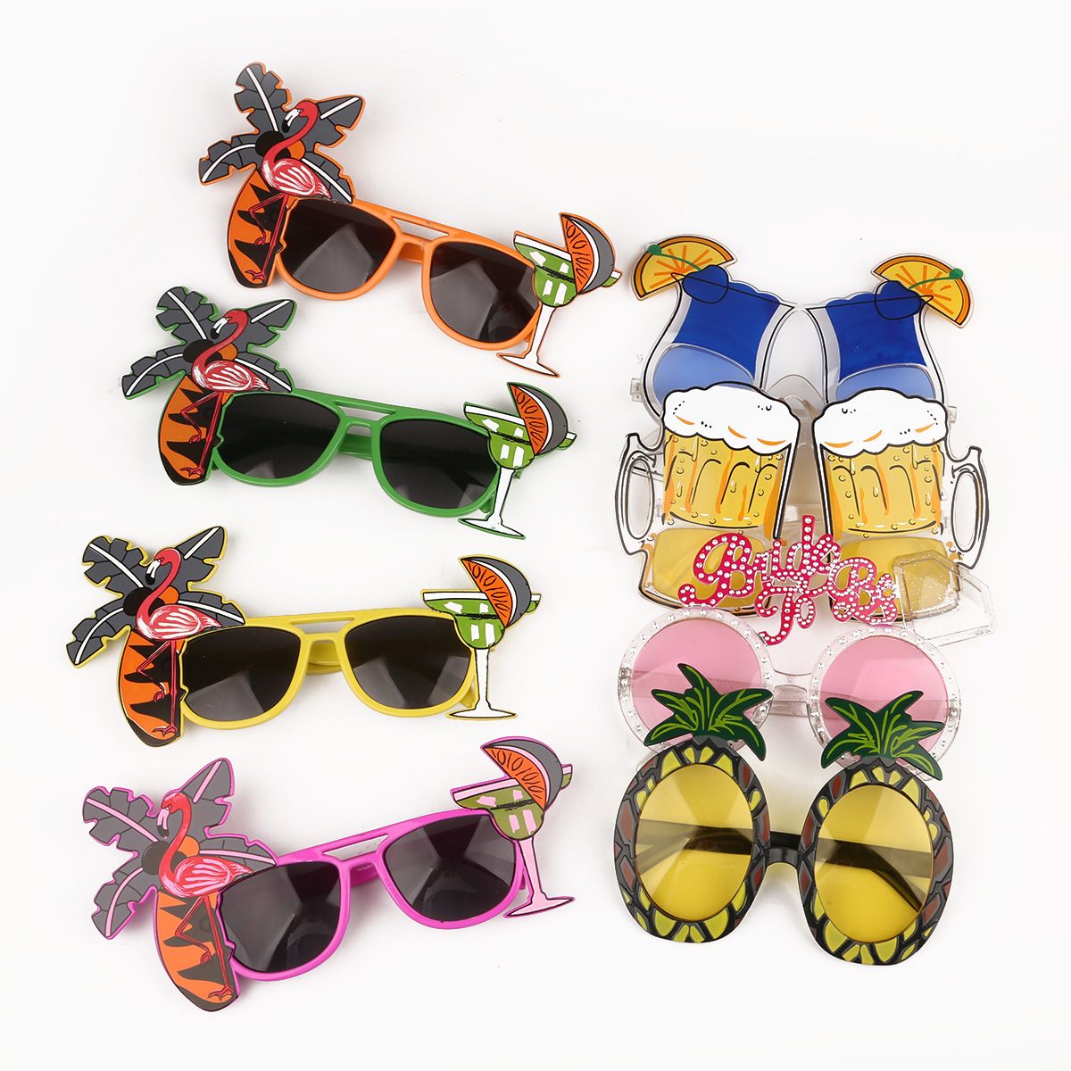 1 Piece/Pack Beach Party Novelty Fruit Pineapple Sunglasses Flamingo Party Decorations Hawaiian Funny Glasses Glasses Hen Party Supplies