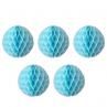 5 Pcs Wedding Party Home Decoration Round Ball Honeycomb Paper Lanterns