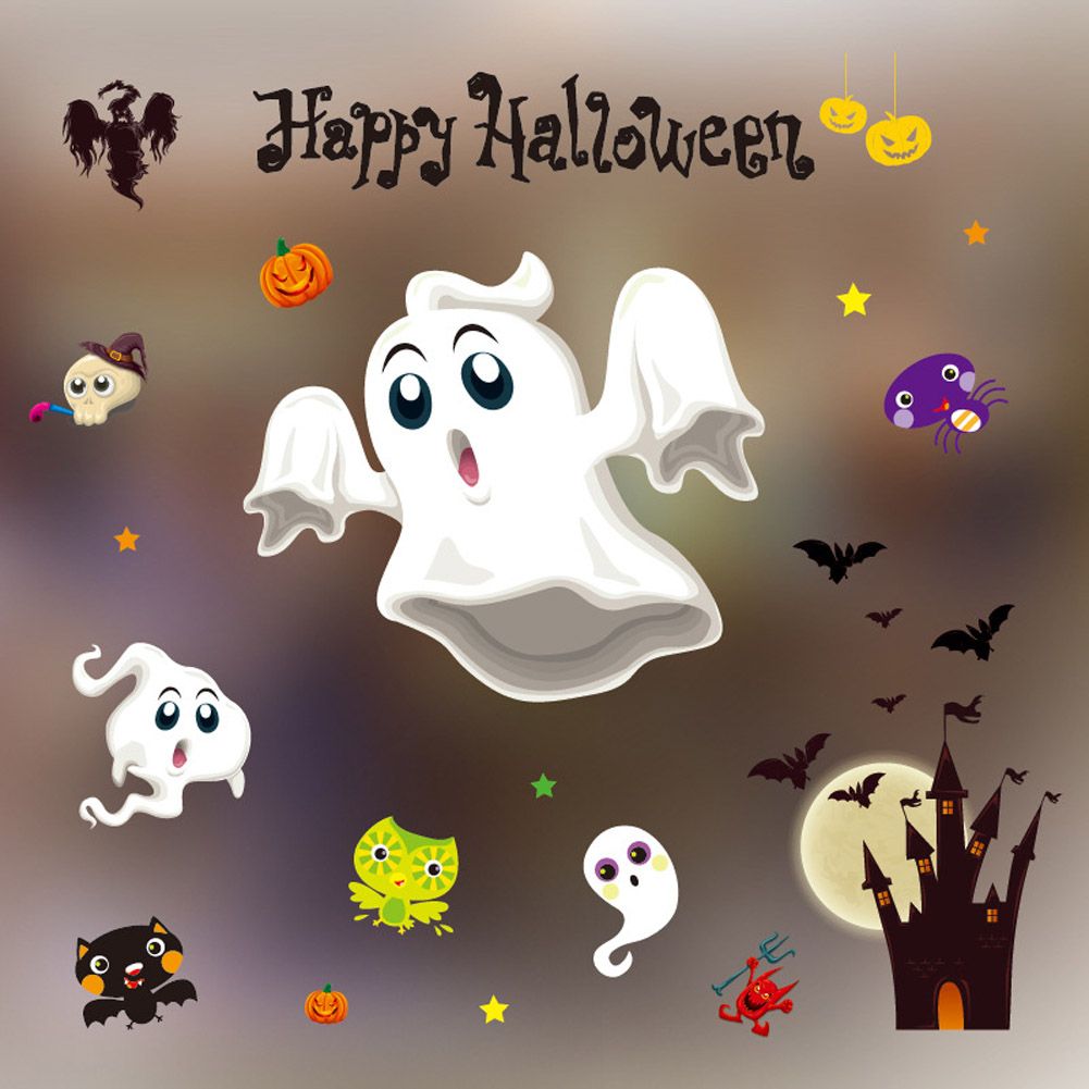 Static Sticker Halloween Display Window Decoration Prop for e Office mitory
