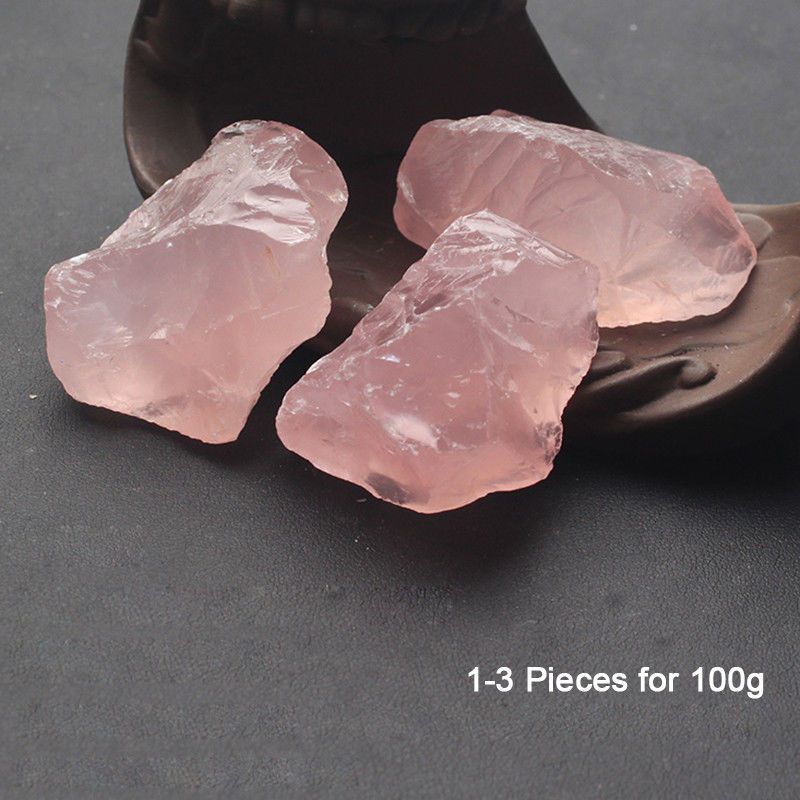 100g Natural raw rose quartz crystals rough stone natural quartz crystals mineral energy stone for healing